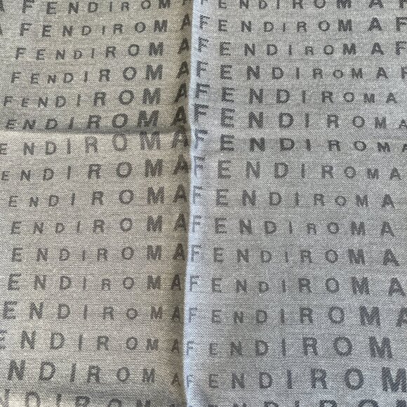 Fendi “Roma” Logo Embroidered Scarf - Picture 8 of 9